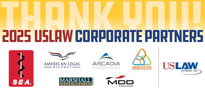 Meet USLAW NETWORK’S 2025 official corporate partners